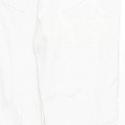 Denim & Co. Womens White Cotton Skinny Jeans Size 12 Regular