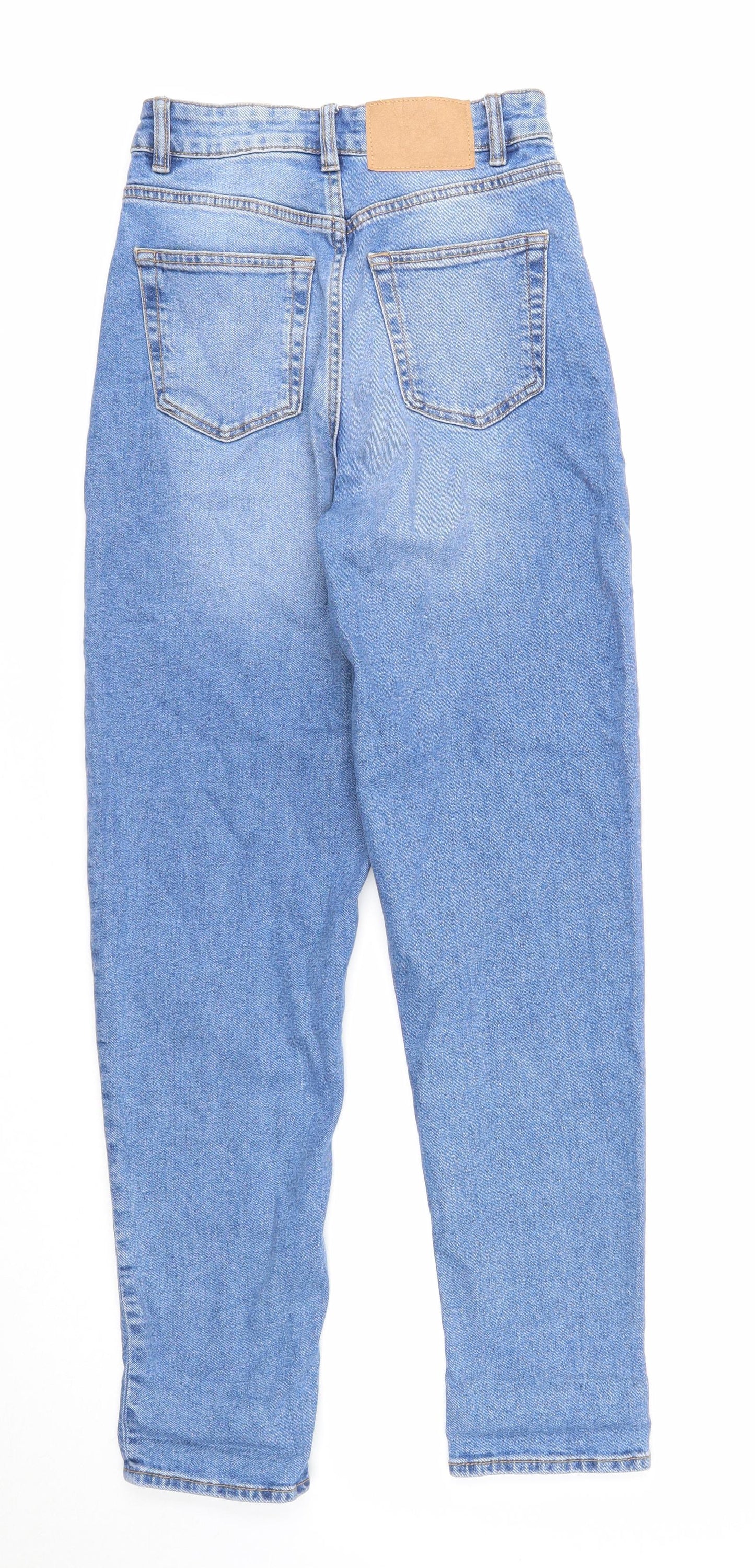 Womens UK Size 6 Divided Regular Fit Straight Blue Jeans