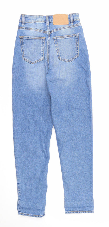Womens UK Size 6 Divided Regular Fit Straight Blue Jeans