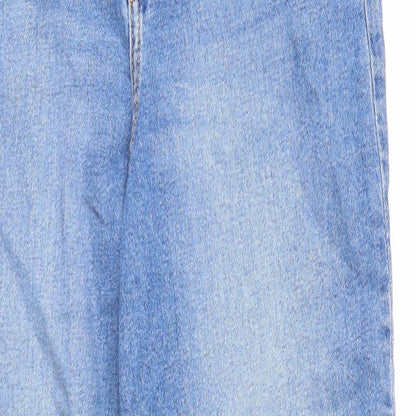 Womens UK Size 6 Divided Regular Fit Straight Blue Jeans