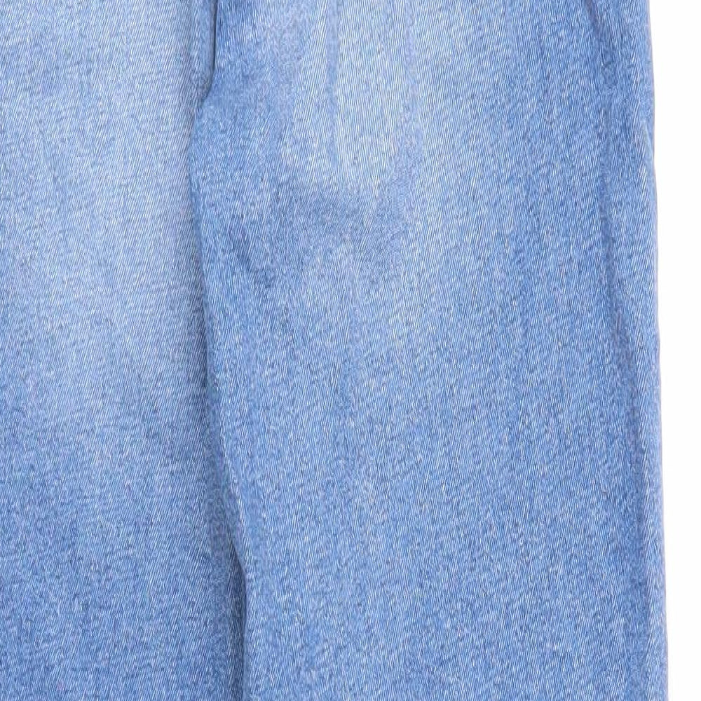 Womens UK Size 6 Divided Regular Fit Straight Blue Jeans
