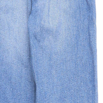 Womens UK Size 6 Divided Regular Fit Straight Blue Jeans