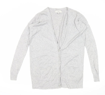 Womens UK Size 8 NEXT Grey Cardigan Jumper