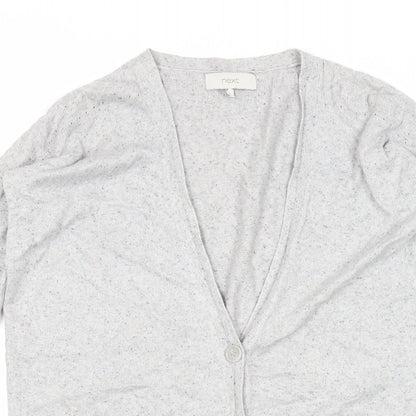 Womens UK Size 8 NEXT Grey Cardigan Jumper
