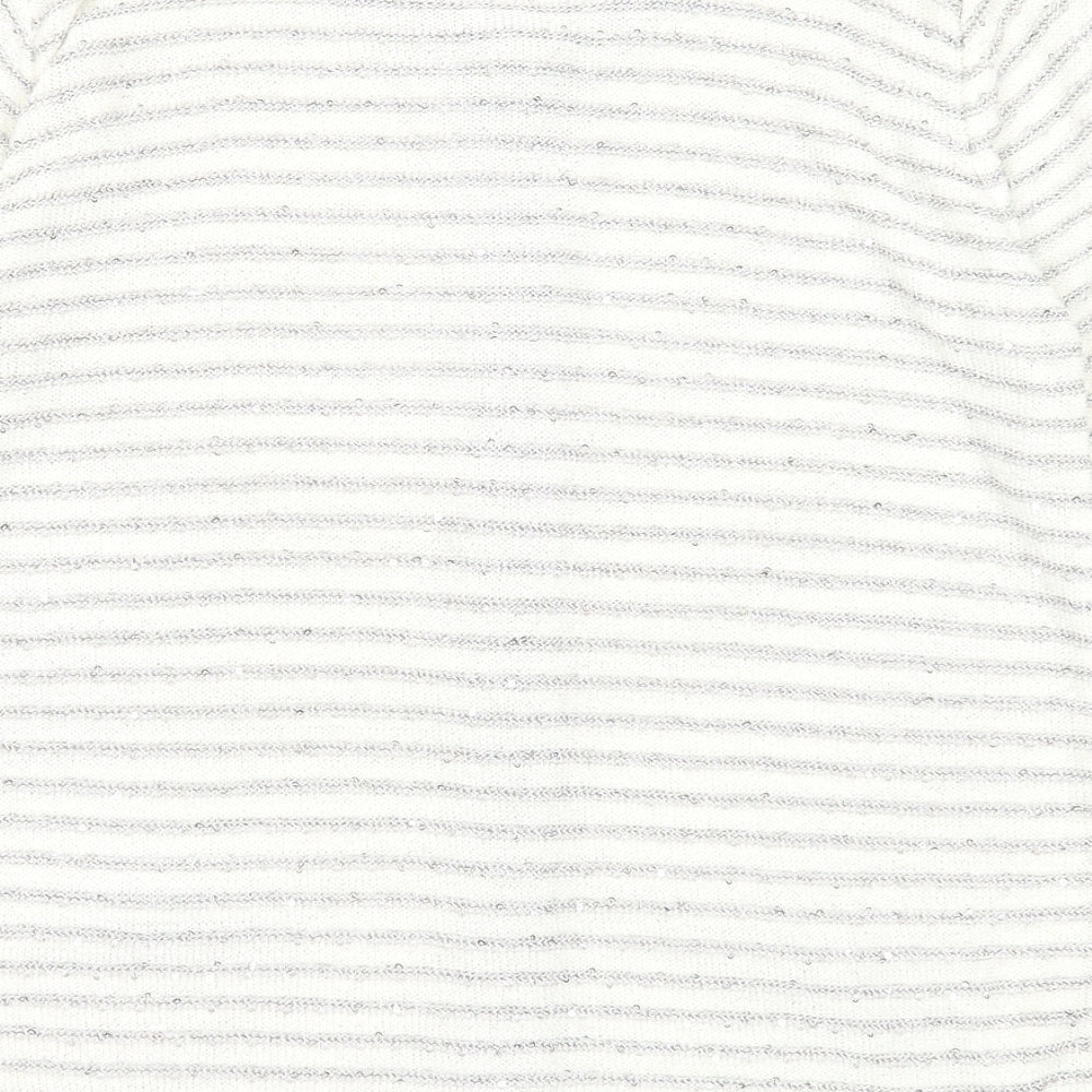 Womens UK Size M Fay Louise White Cardigan Jumper