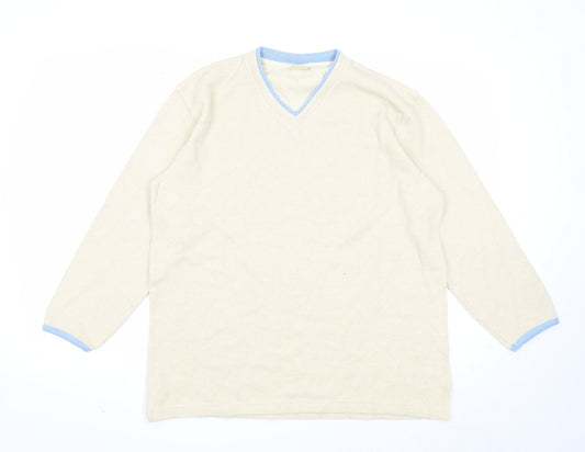 Womens UK Size L Yessica Beige Pullover Jumper
