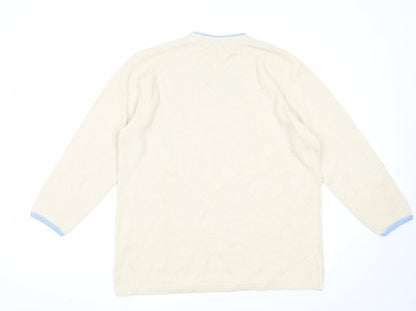 Womens UK Size L Yessica Beige Pullover Jumper