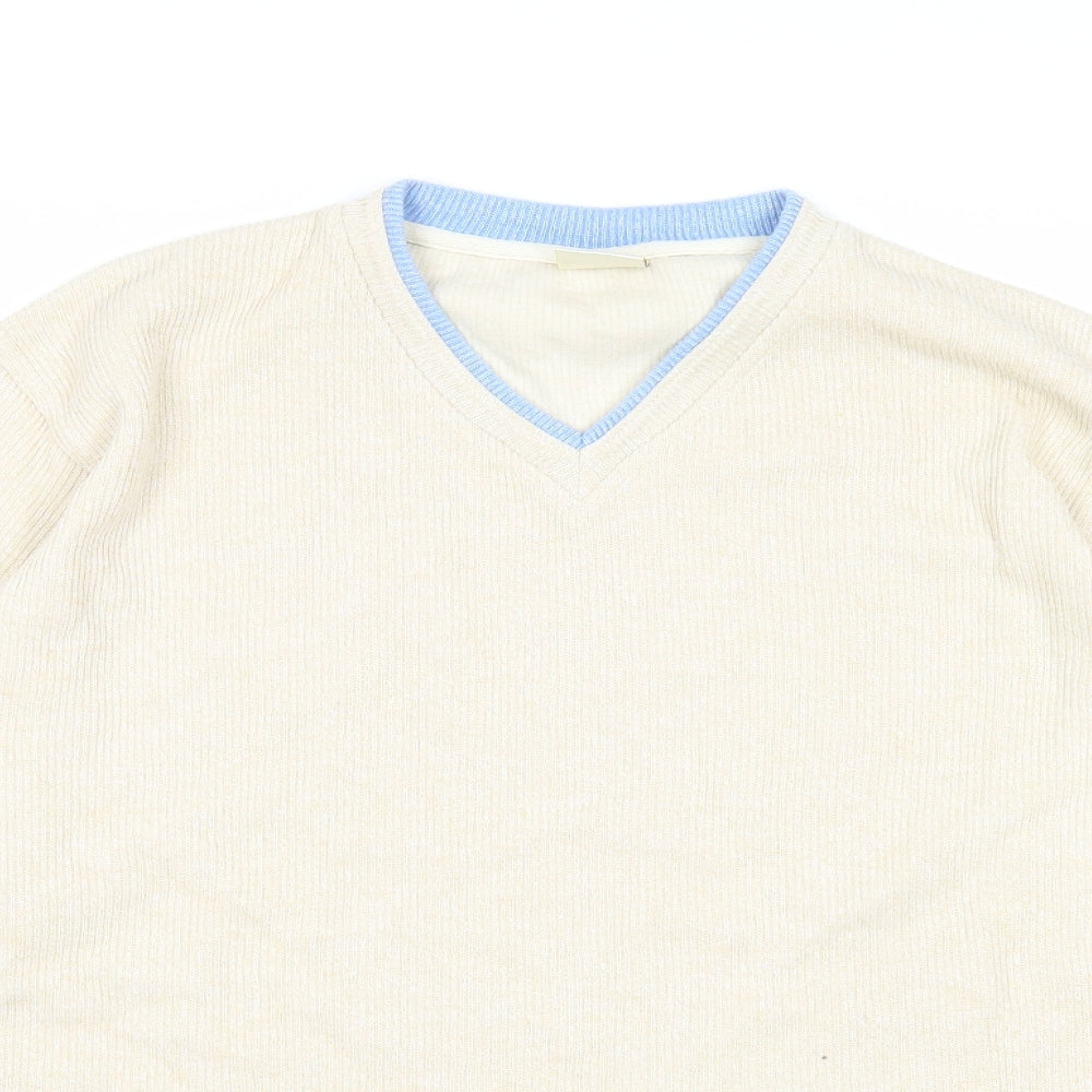 Womens UK Size L Yessica Beige Pullover Jumper