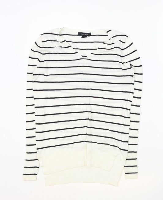 Womens UK Size 4 Atmosphere Ivory Pullover Jumper