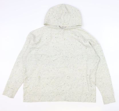 TU Womens Grey Round Neck Acrylic Pullover Jumper Size L