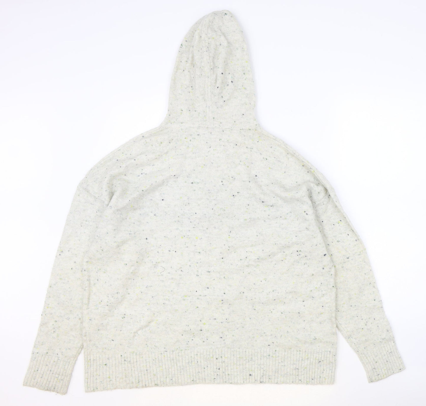 TU Womens Grey Round Neck Acrylic Pullover Jumper Size L