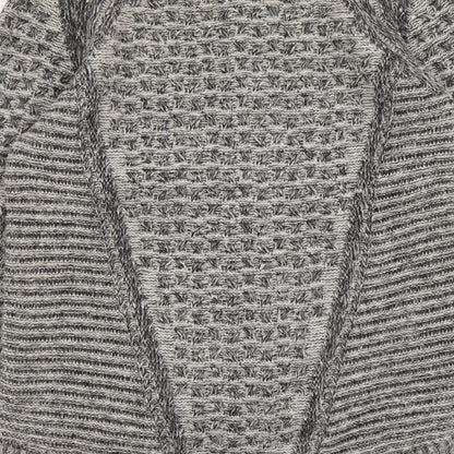 George Womens Beige Boat Neck Geometric Acrylic Pullover Jumper Size 8