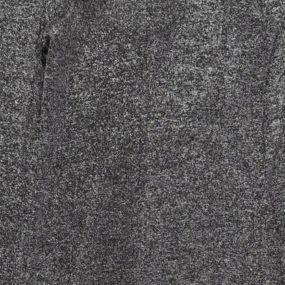 H&M Womens Silver Polyester A-Line Size M Scoop Neck Pullover