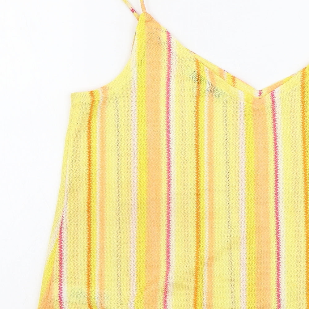 Womens UK Size 12 NEXT Yellow Camisole Tank