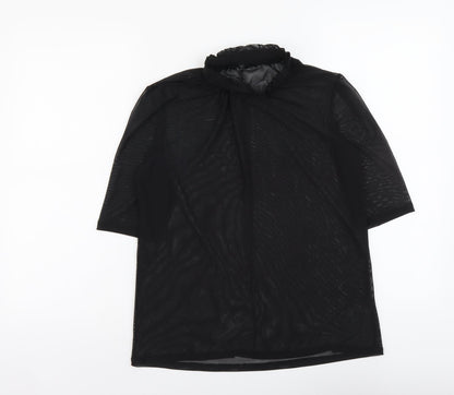 Womens UK Size 10 NEXT Black Basic T-Shirt