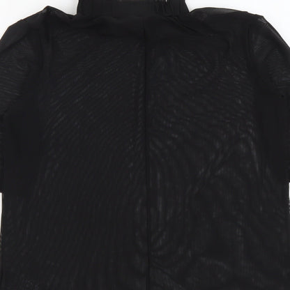Womens UK Size 10 NEXT Black Basic T-Shirt