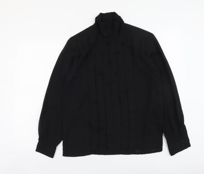 Womens UK Size 10 Collection Black Basic Blouse