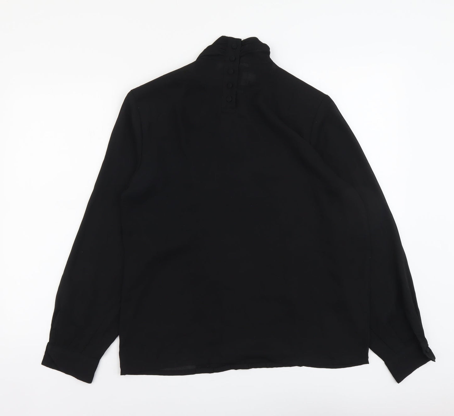 Womens UK Size 10 Collection Black Basic Blouse