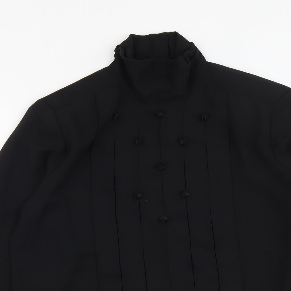 Womens UK Size 10 Collection Black Basic Blouse