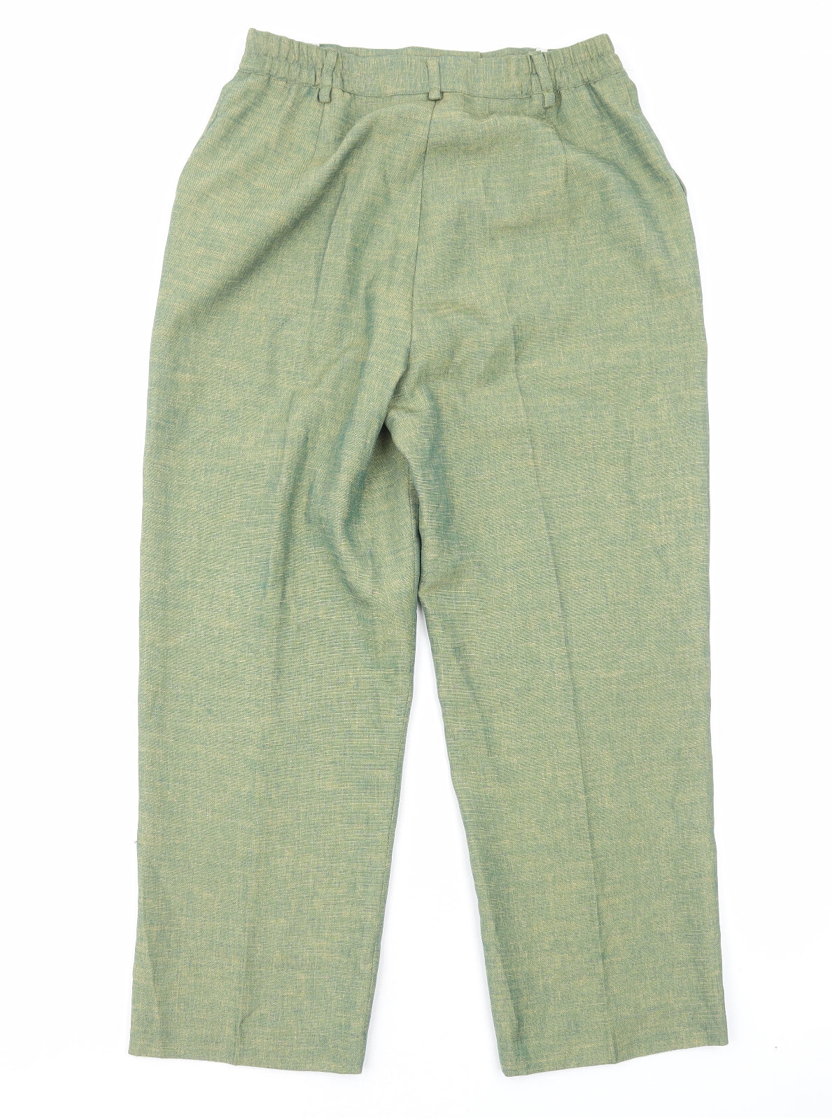 Womens UK Size 12 Preworn Regular Fit  Green Trousers