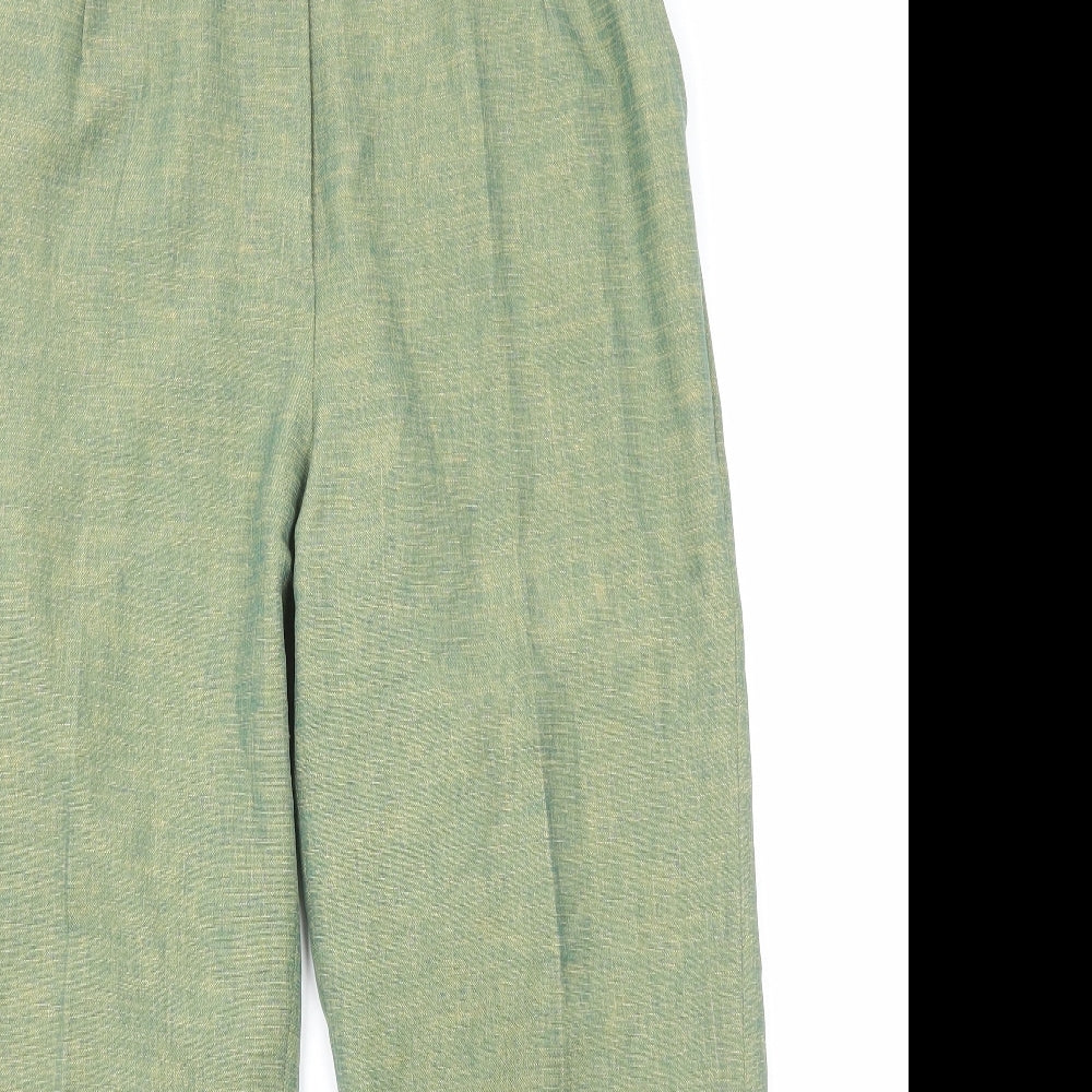 Womens UK Size 12 Preworn Regular Fit  Green Trousers