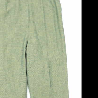 Womens UK Size 12 Preworn Regular Fit  Green Trousers