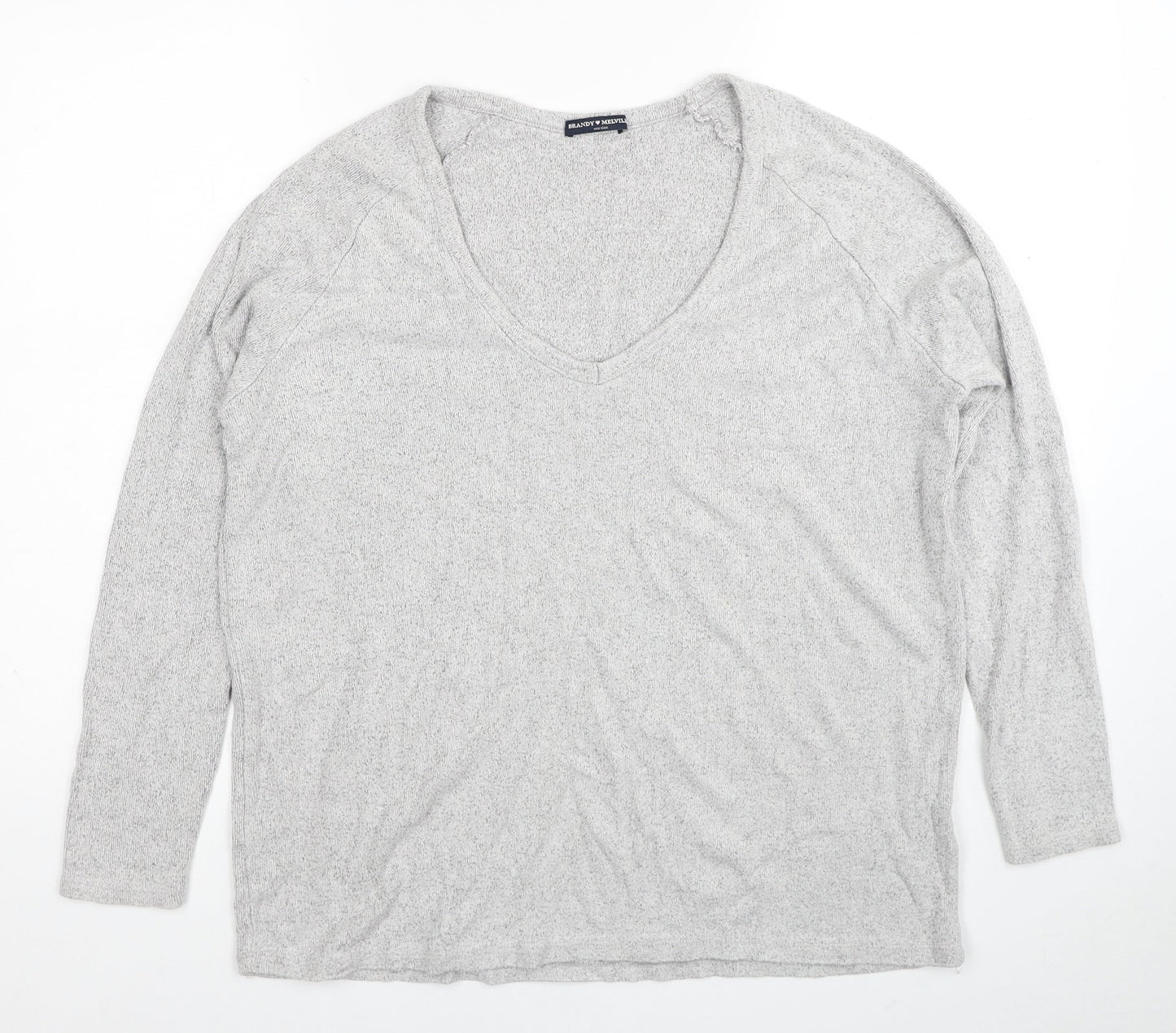 Womens UK Size One Size Brandy Melville Grey Pullover Jumper