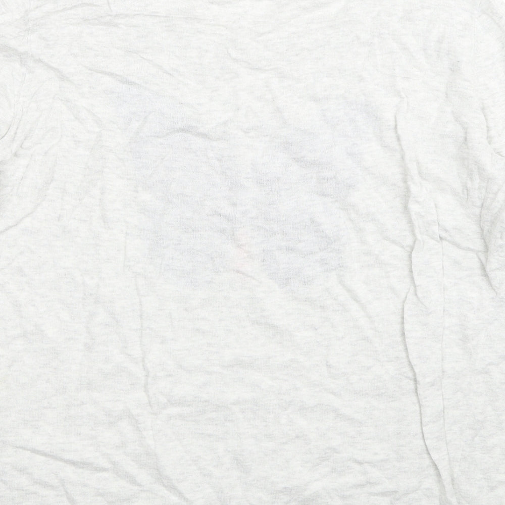 Gap Womens Grey Round Neck Cotton Pullover Jumper Size M