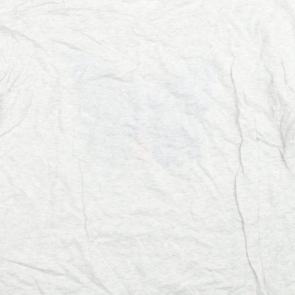 Gap Womens Grey Round Neck Cotton Pullover Jumper Size M