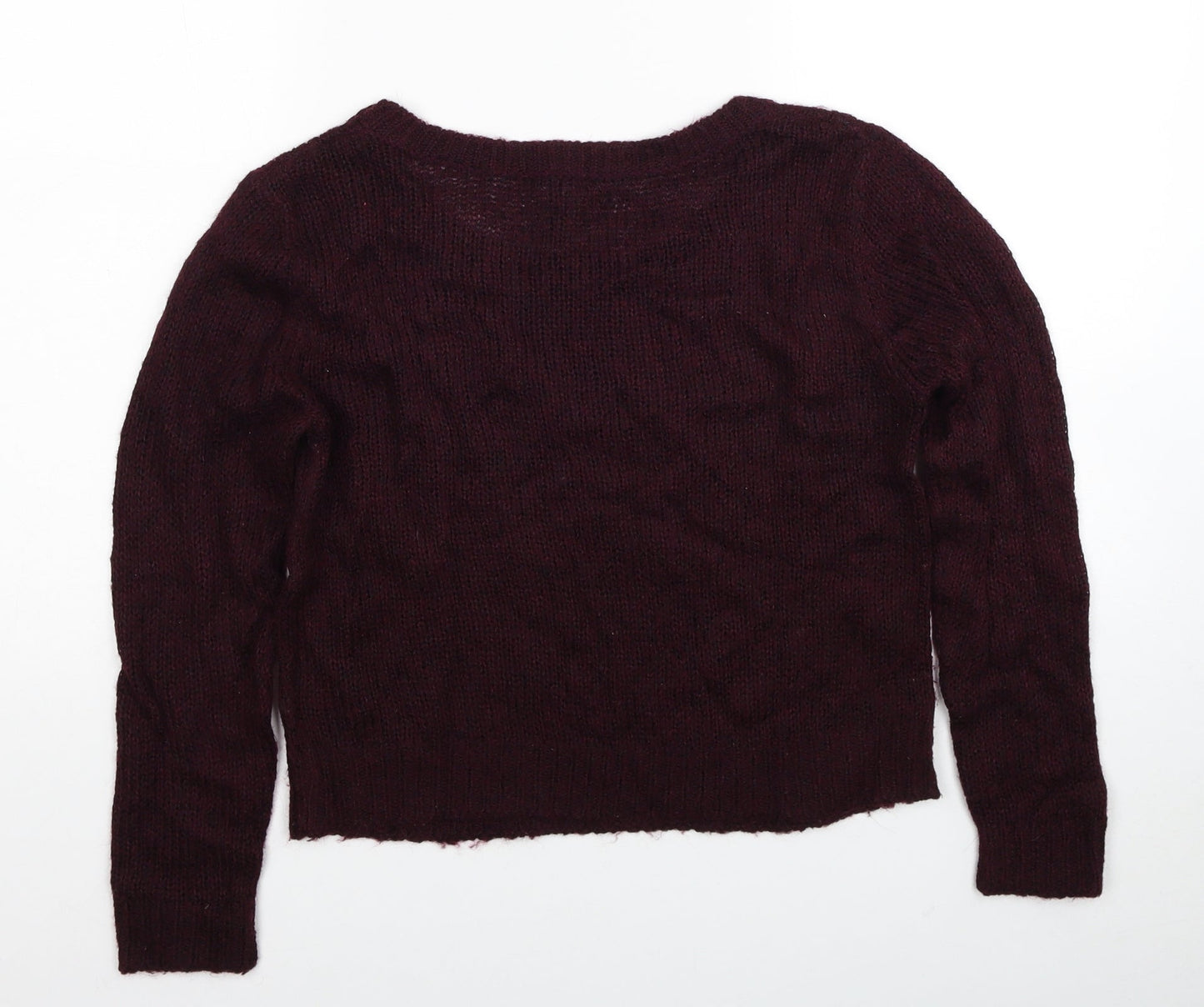 Womens UK Size XS Divided by H&M Red Pullover Jumper