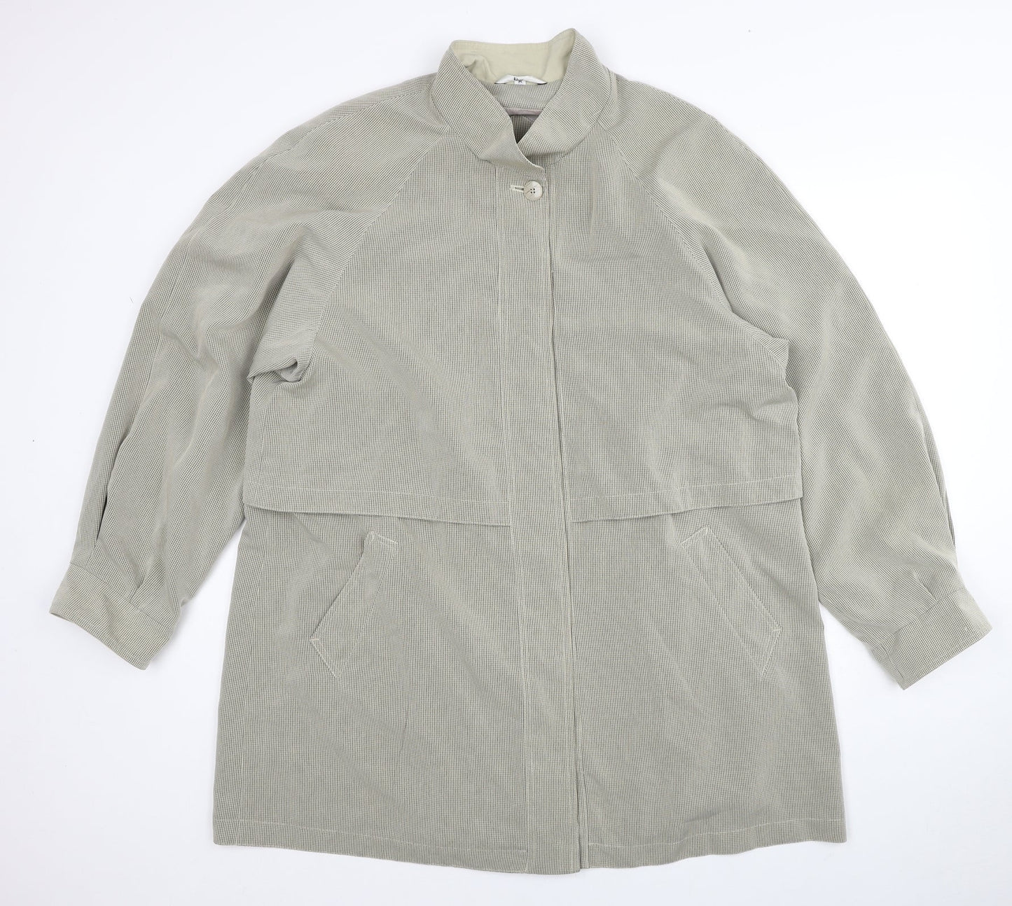 Klass Womens Beige Jacket Size M Button