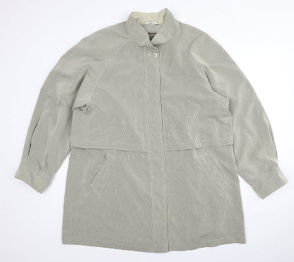 Klass Womens Beige Jacket Size M Button