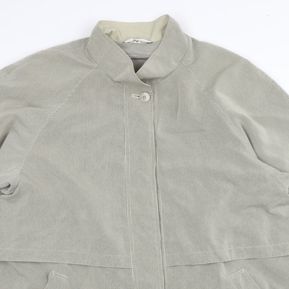 Klass Womens Beige Jacket Size M Button