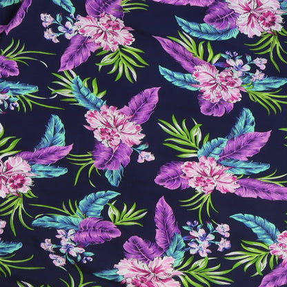 Womens UK Size 8 New Look Blue Kimono Blouse