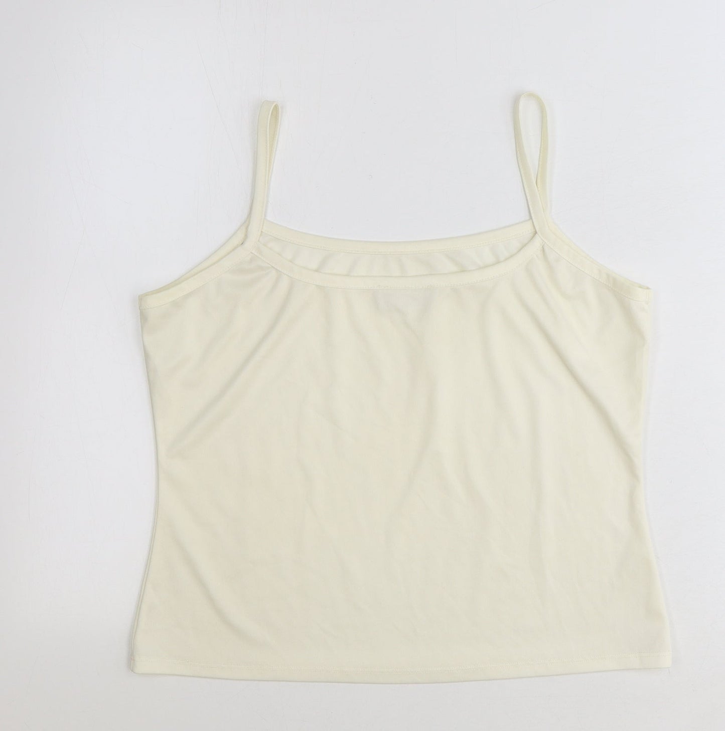 Womens UK Size 16 Wallis Ivory Basic Tank