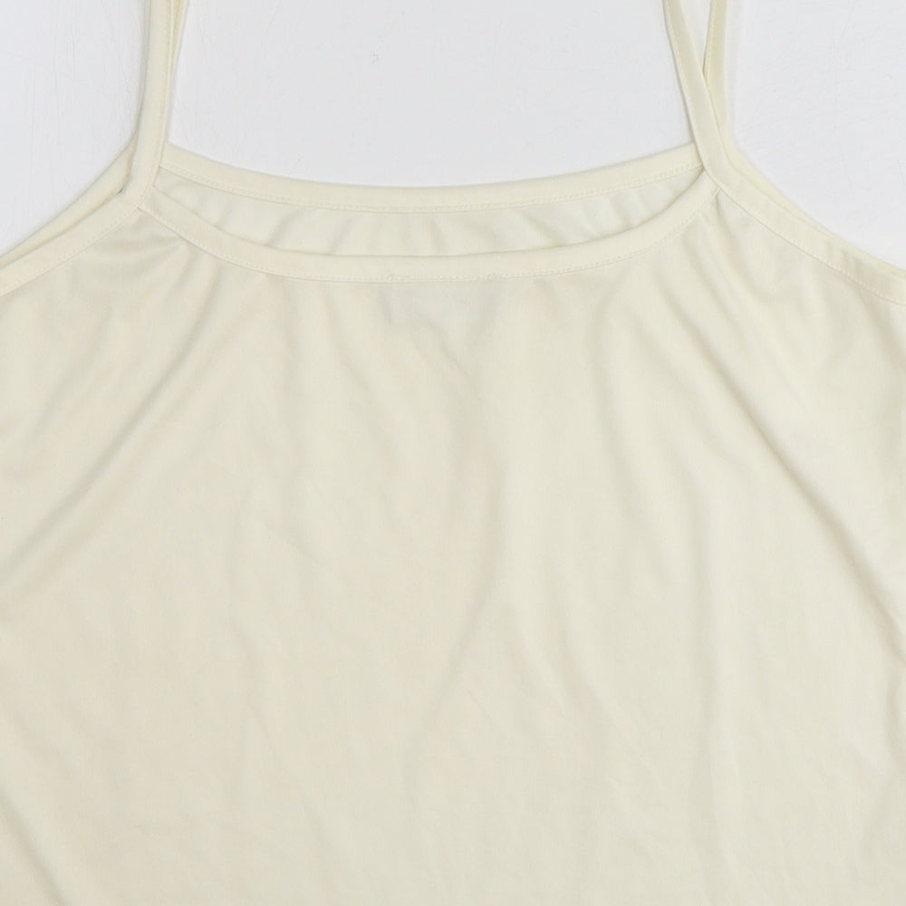 Womens UK Size 16 Wallis Ivory Basic Tank