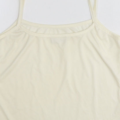 Womens UK Size 16 Wallis Ivory Basic Tank