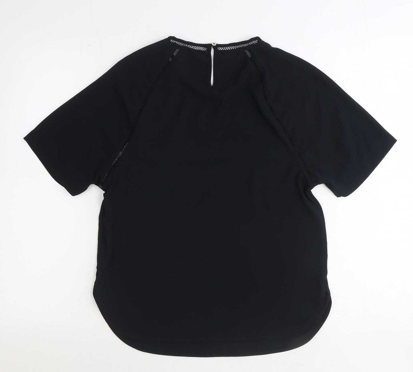 Womens UK Size 6 Marks and Spencer Black Basic T-Shirt