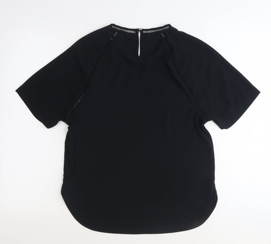 Womens UK Size 6 Marks and Spencer Black Basic T-Shirt