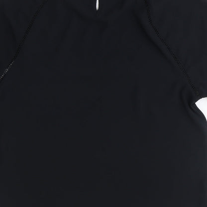 Womens UK Size 6 Marks and Spencer Black Basic T-Shirt