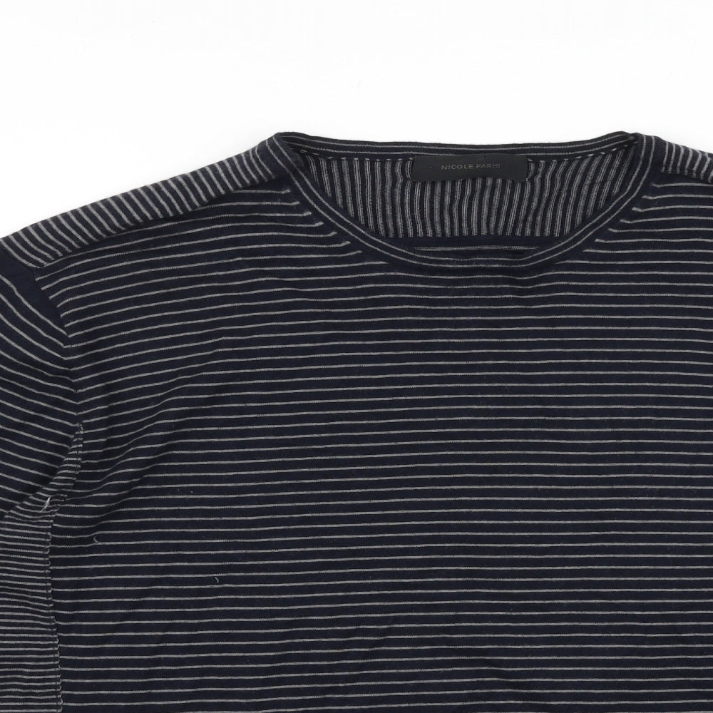 Mens UK Size L NICOLE FARHI Blue  Button-Up Long Sleeve Casual Shirt