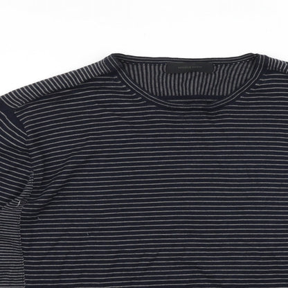 Mens UK Size L NICOLE FARHI Blue  Button-Up Long Sleeve Casual Shirt