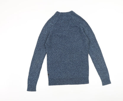 Burton Mens Blue Round Neck Chlorofibre Pullover Jumper Size S Long Sleeve