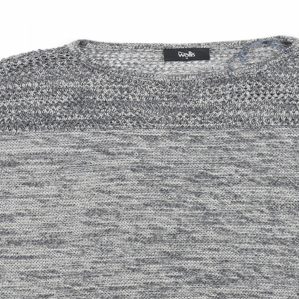 Womens UK Size M Wallis Grey Pullover Jumper