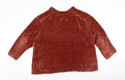Womens UK Size M Zara Red Pullover Jumper