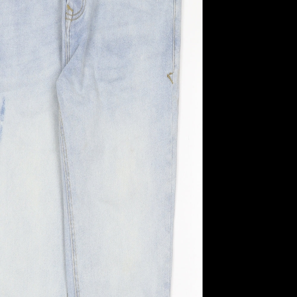 Denim & Co. Womens Blue Cotton Skinny Jeans Size 34 in Slim Zip
