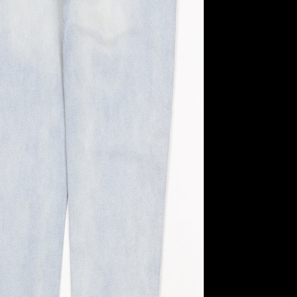 Denim & Co. Womens Blue Cotton Skinny Jeans Size 34 in Slim Zip