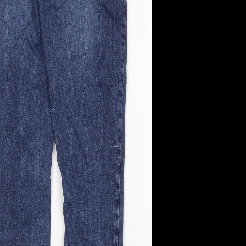 Womens UK Size 12 RESERVED Regular Fit Skinny Blue Jeans