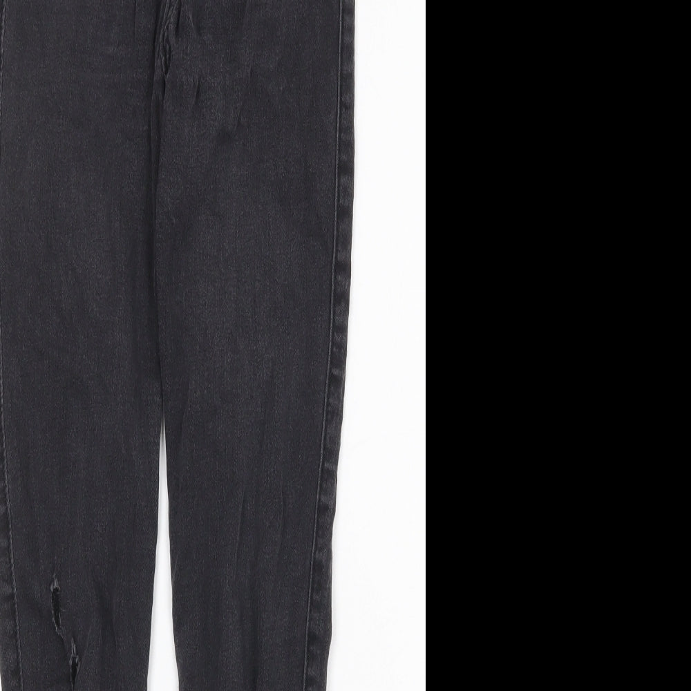 Hollister Womens Grey Cotton Skinny Jeans Size 24 in Regular Zip