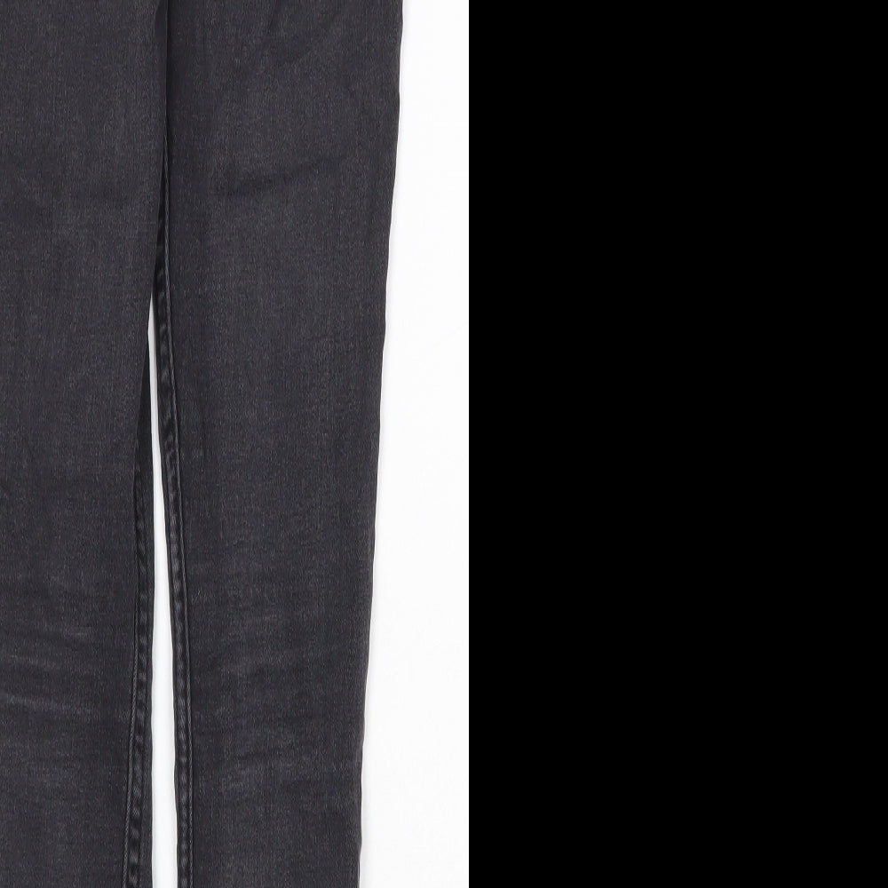 Hollister Womens Grey Cotton Skinny Jeans Size 24 in Regular Zip